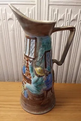 Buy Vintage E. Radford England Pitcher Art Pottery Hand Painted Ceramic Vase 11  • 20£