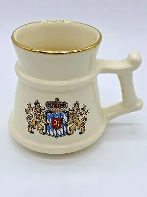 Buy Prinknash Pottery Gloucester Miniature Gold Rimmed Collectable Crested Tankard  • 9.99£