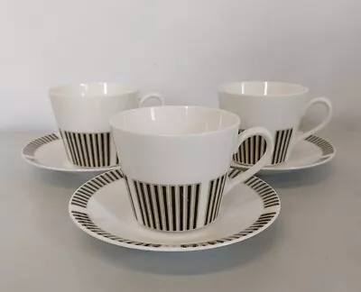 Buy Caprice Coffee Cup & Saucer Set Royal Osborne Fine Bone China Set Of 3 • 14.95£