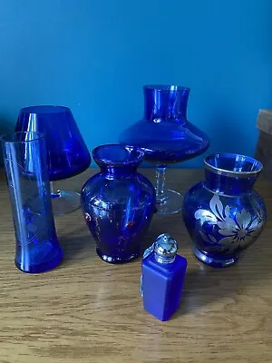 Buy Collection Of Cobalt Blue Glassware. Some Venetian, And Vintage. • 25£