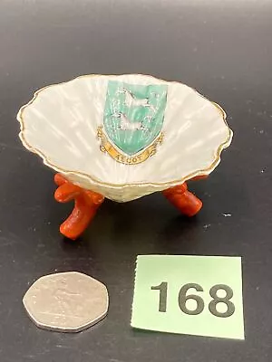 Buy WH Goss Crested China - Limpet Shell On Orange Coral Legs - Ascot Crest • 12.50£