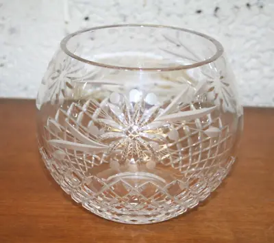 Buy High Quality ~Lead Crystal ~Cut Glass Bowl / Vase ~VGC (SC18) • 12.95£