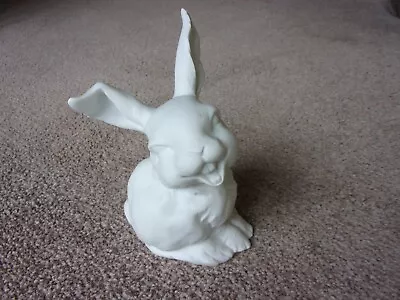 Buy Kaiser Laughing Hare (rabbit) White Bisque Porcelain Figurine No 554 • 20£