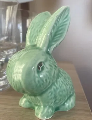 Buy SYLVAC Vintage ART DECO Miniature 4” Green Bunny Rabbit Snub Nose Figurine 106 • 22£