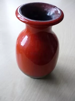 Buy Jasba 116212 Mid-century Modern Orange And Black Vase • 9.99£