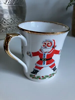 Buy Queens Bone China Christmas 'Santa' Mug • 9.99£