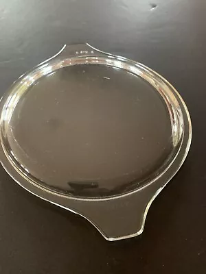 Buy Vintage Pyrex 470-C Clear Glass Replacement Lid Top With Tab Handles LID ONLY • 11.39£
