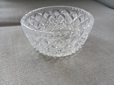Buy Vintage Crystal Cut Small Glass Bowl • 9.99£