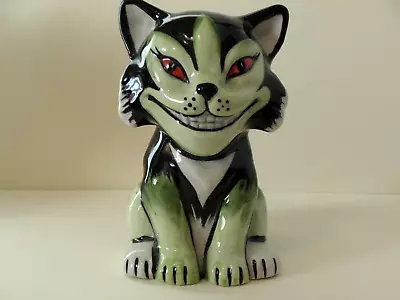 Buy Lorna Bailey Cat Cheeky Green Big Smile Cat Signed By Lorna Bailey • 49£
