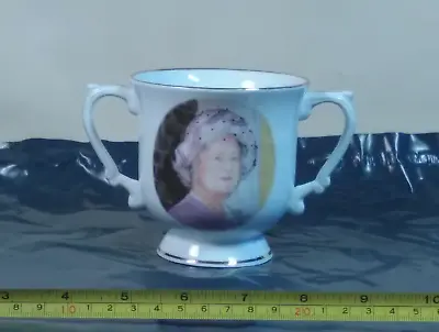 Buy Fine Bone China Loving Cup Celebrating Queen Mother's 85th Birthday 1985 Good Cd • 13.61£
