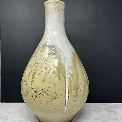 Buy Jim Malone Stoneware Korean Bottle Vase For Lessonhall Pottery 38 Cms Tall #849 • 500£