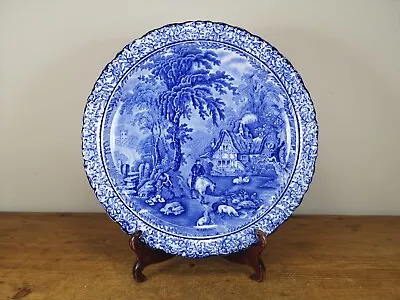 Buy Antique Minton 1910 - 1913 Ye Olde Foley Ware Blue And White Plate • 18.50£