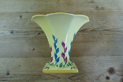 Buy Vintage Crown Devon Fieldings Floral 6.5  Art Deco Vase Hand Painted • 8£