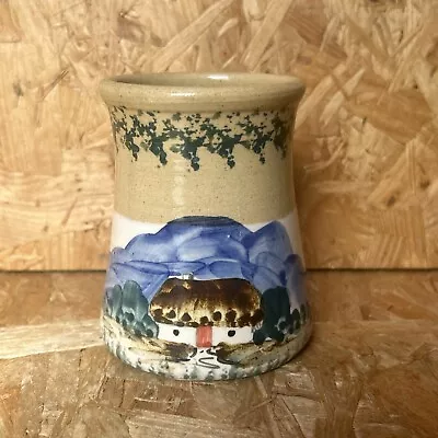 Buy Vintage Bunratty Castle Studio Pottery Irish Cottage Vase Pot 10.5cm O'Neill • 7.99£