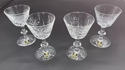 Buy Set Of 4 Edinburgh Crystal  STAR OF EDINBURGH   Liquor Cocktail Glasses 13.5cm • 50£