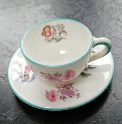 Buy Coalport Bone China Miniature  Floral Tea Cup And Saucer  • 4.99£