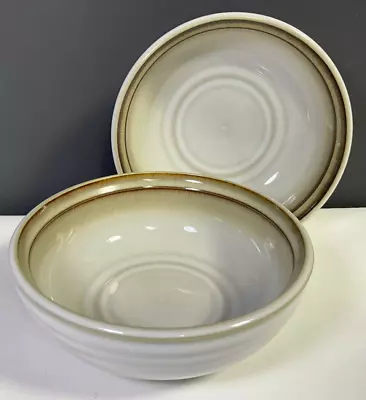 Buy Noritake Stoneware Fanfare Coupe Cereal Bowls JAPAN Set Of 2 VINTAGE • 42.52£