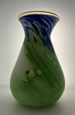 Buy Large & Signed Martin Evans Isle Of Wight Art Glass Vase - 22.5cm Tall • 40£