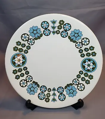 Buy Arklow Pottery Ireland Dinner Plate Lismore Green 10  Green & Blue Floral Rare • 18.25£
