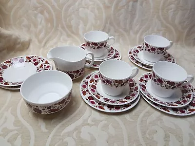 Buy RIDGWAY CARISSIMA Tea Set For 4, Milk Jug, Sugar Bowl And Spare Saucers, Plates • 8£