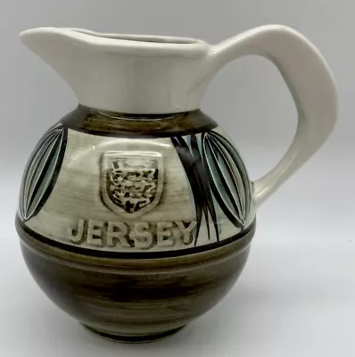 Buy Jersey Pottery Jug, Candle Holder, Hand Painted & Glazed Collectable Gift • 8£