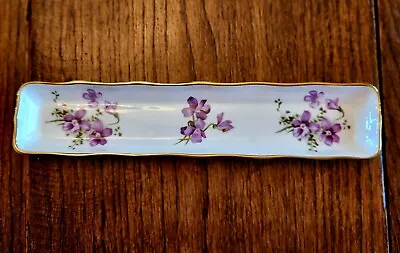 Buy Victorian Violets Hammersley Bone China Spode Grp Mint Pin Trinket Dish England  • 15.87£