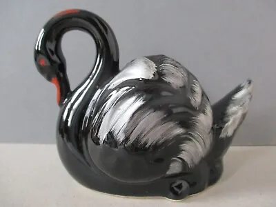 Buy A Vintage Retro Black Swan Pottery Ceramic Vase Planter Ornament C. 1950’s 60's • 7.75£