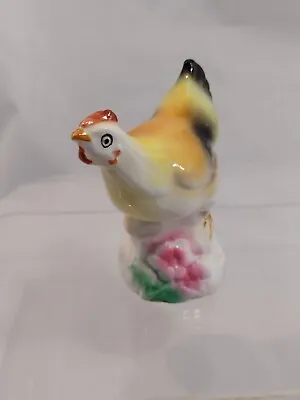 Buy Vintage Ceramic Hen Chicken Collectable Colourful Ornament Figurine Approx 8x7cm • 5.99£