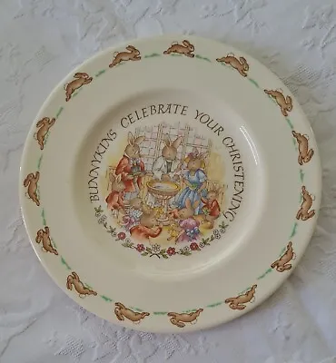 Buy Royal Doulton Bunnykins Christening Plate Fine Bone China 8  Baby Gift • 9£