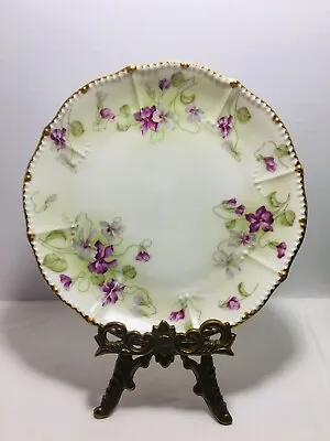 Buy P&B Limoges Elite L France Hand Painted China Plate Circa 1896-1920 • 16.03£