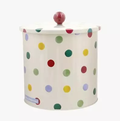 Buy Emma Bridgewater Cream Polka Dot Biscuit Barrel�Tin Kitchen Storage Container • 18.99£