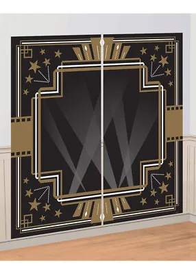 Buy 1920s Hollywood Party Photo Booth Scene Setter Backdrop • 11.49£