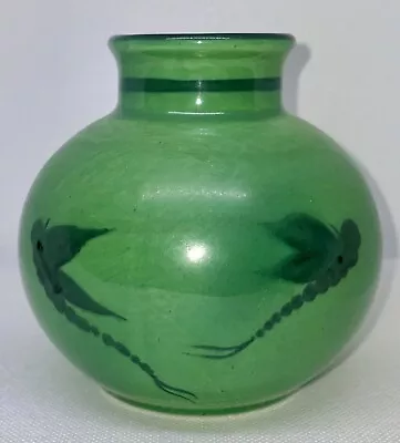 Buy Rare Poole Pottery Green Dragonfly Vase Signed By Zdenka Ralph. • 24£