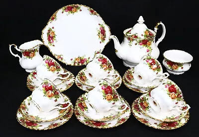 Buy Royal Albert Old Country Roses 24 Piece  Teaset • 65£