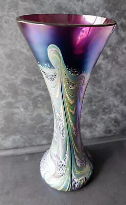 Buy Okra Iredescent Vase Great Detail--height 7 Inches • 41£