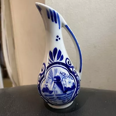 Buy Delft Blue Mini Pitcher Bud Vase 4 Inch Hand Painted Holland • 5£