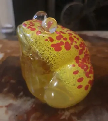 Buy John Ditchfield Glasform Spotted Glass Frog Paperweight – Signed • 125£