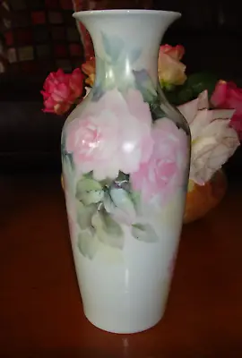 Buy Vintage Kaiser W. Germany Hand Painted Vase, Pink Roses, 10  • 94.95£