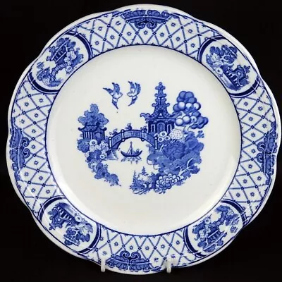 Buy Losol Ware Willow Pattern Blue & White Plate By Keeling, 1930s • 6£
