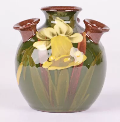 Buy Aller Vale Multi-Necked Posy Vase Decorated With A Daffodil • 195£