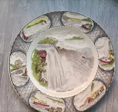 Buy Vintage Swinnerton Pottery Plate Of Niagara Falls - Staffordshire • 10£