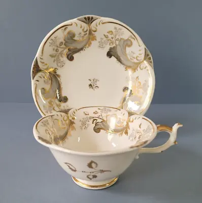 Buy ROCKINGHAM Porcelain Cup & Saucer, Pattern 1210 Georgian C1830-1837 • 36£