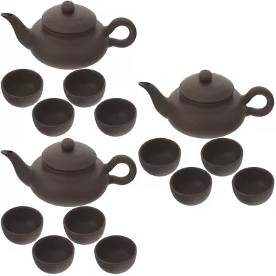 Buy 3 Sets Of Ceramic Cup Antique Teapot With Cup Kung Fu Tea Set Tea • 48.25£
