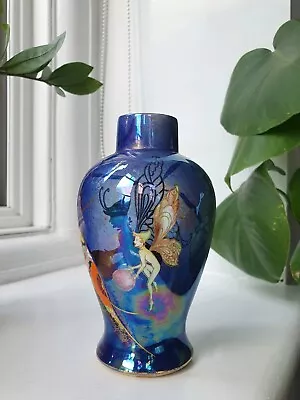 Buy Carlton Ware Art Deco Lustre Fairy Vase Violet Elmer Very Rare  • 950£