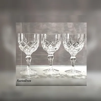 Buy Wine Glasses Vintage Regent By Stuart Cut Clear Crystal Stemware Wine Glass - 2 • 114.75£