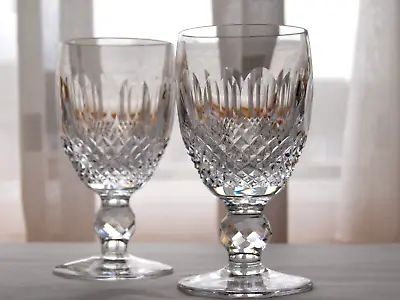 Buy Waterford Crystal Colleen White Wine Glasses Pair Vintage,  4 1/2  Tall • 75£
