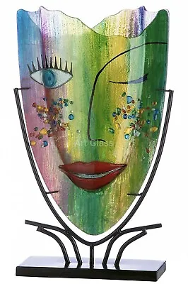 Buy Gigantic - 48cm Picasso Tribute Art Glass Abstract Face Vase/Stand • 179.99£