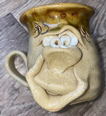 Buy Vintage Ugly Face Mug, Pretty Ugly Pottery,  Wales Glazed Stoneware • 10.99£