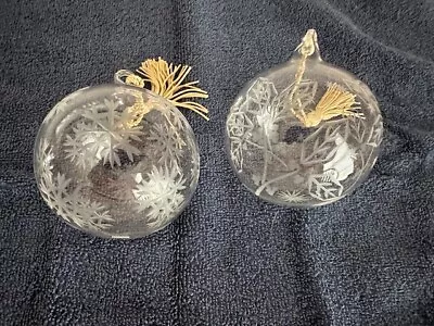 Buy 2 Waterford Marquis Crystal Ornaments - 1 Starburst And 1 Snowflakes - Pre-owned • 22.20£
