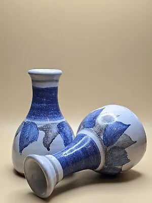 Buy Threads + Clay Killarney Irish Studio Pottery Bud Vase Graduated PAIR • 9.30£